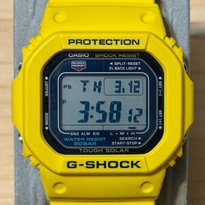 Casio G-Shock G-5600A-9 Yellow Tough Solar Square Men's Digital Watch G5600 5600
